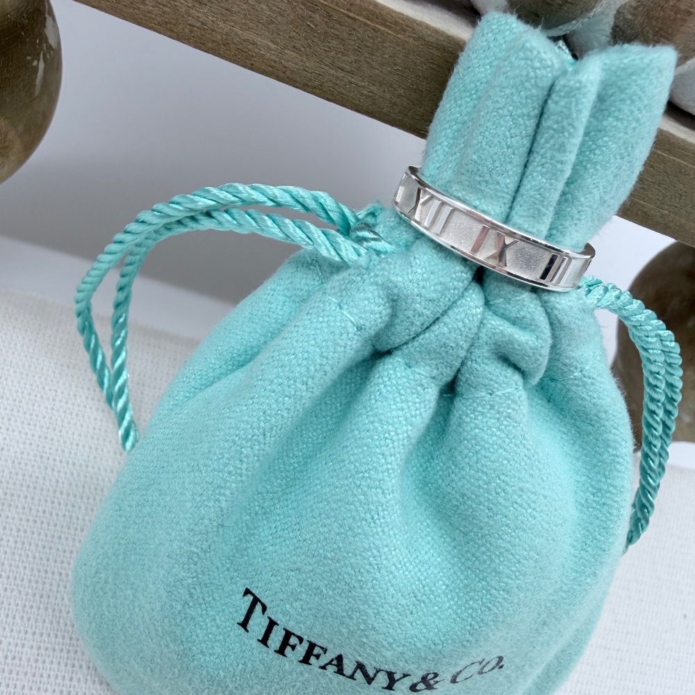 New Tiffany & Co Atlas Band Ring in Silver, Sz 5